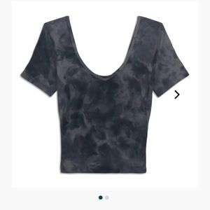 Lululemon Lululemon Align Short Sleeve Tee  Size 4 Cropped Slim Fit Tie Dye